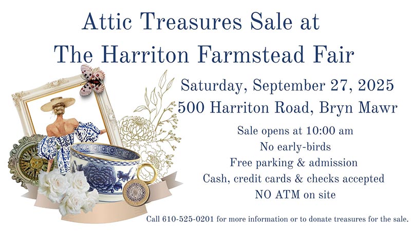 One of the most highly anticipated activities at the Farmstead Fair is the Attic Treasures Sale!