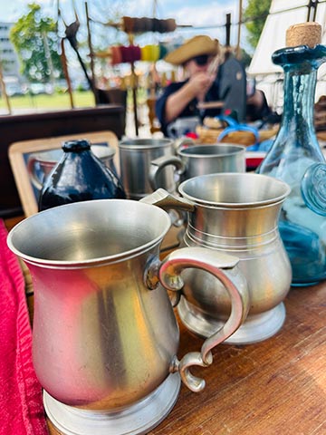 Ahoy, Ye Landlubbers!
There be pirates on the streets. The smell of fresh grub in the air. And treasures handcrafted by local artisans. --The Marcus Hook 18th Annual Pirate Festival
